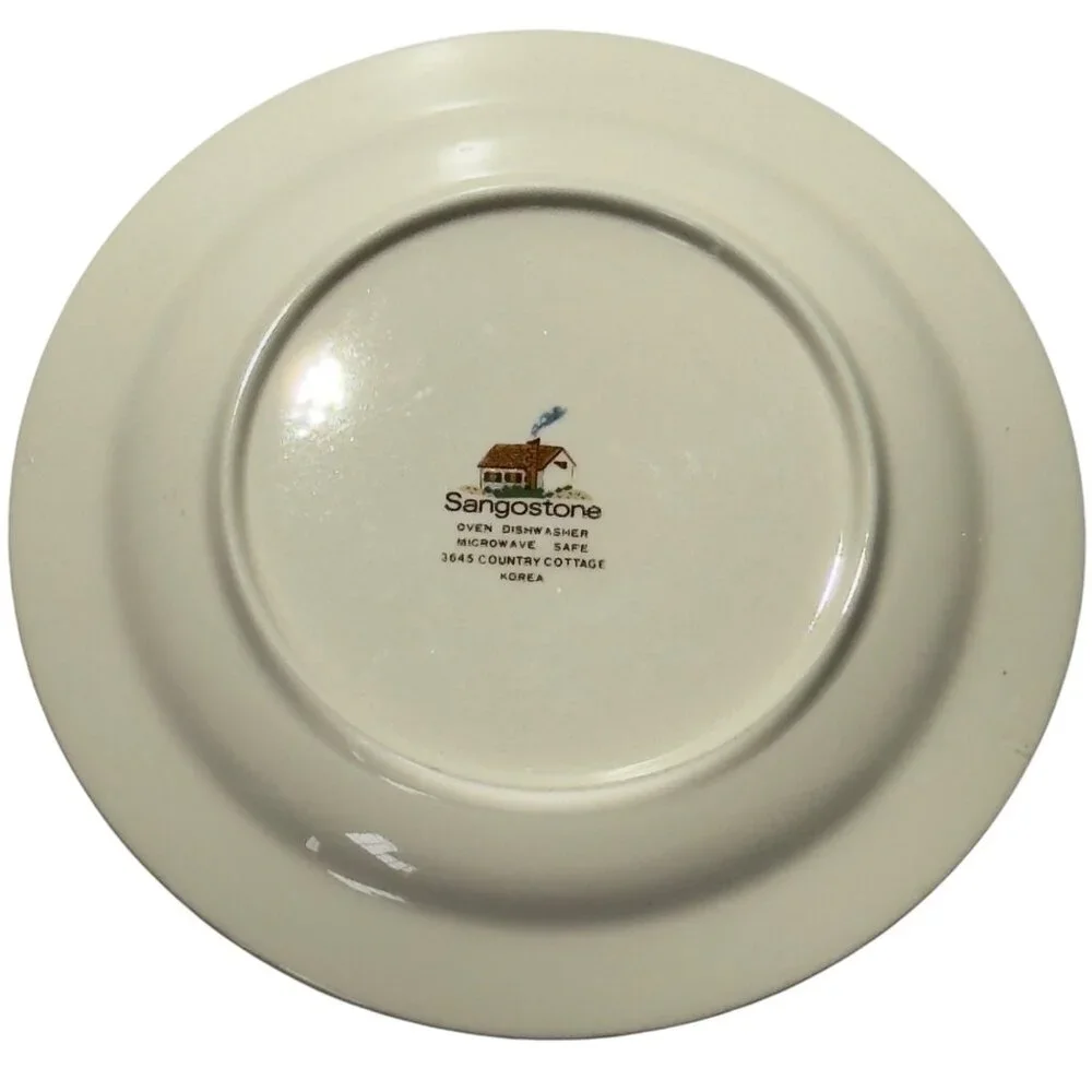 Sangostone Country Cottage Dinner Plates 10.5" Dia. Set Of Four - Picture 6 of 10